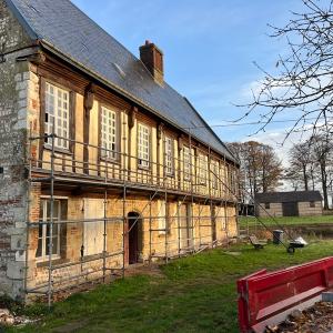 Renovation d'un manoir Normand, isolation et constructions en pierre