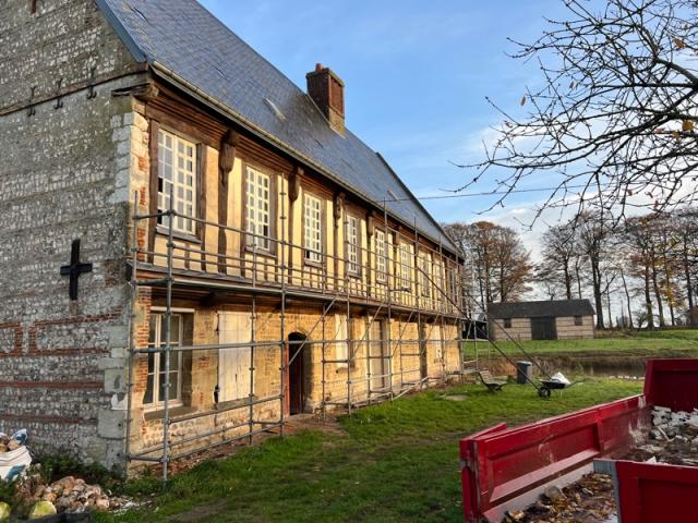 Renovation d'un manoir Normand, isolation et constructions en pierre